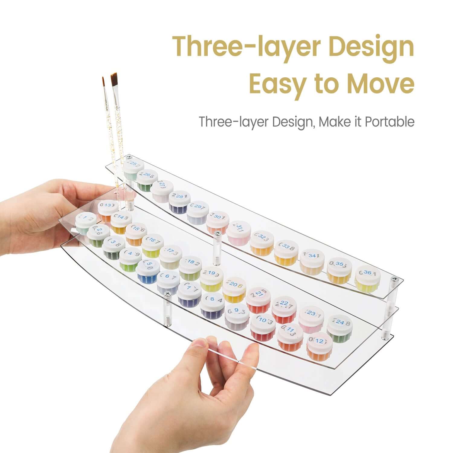 Multi-Size Paint Pot Holder -  Paint by Numbers Kit for Adults -  Portrait By Numbers