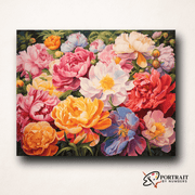 Nice Flowers -  Paint by Numbers Kit for Adults -  Portrait By Numbers