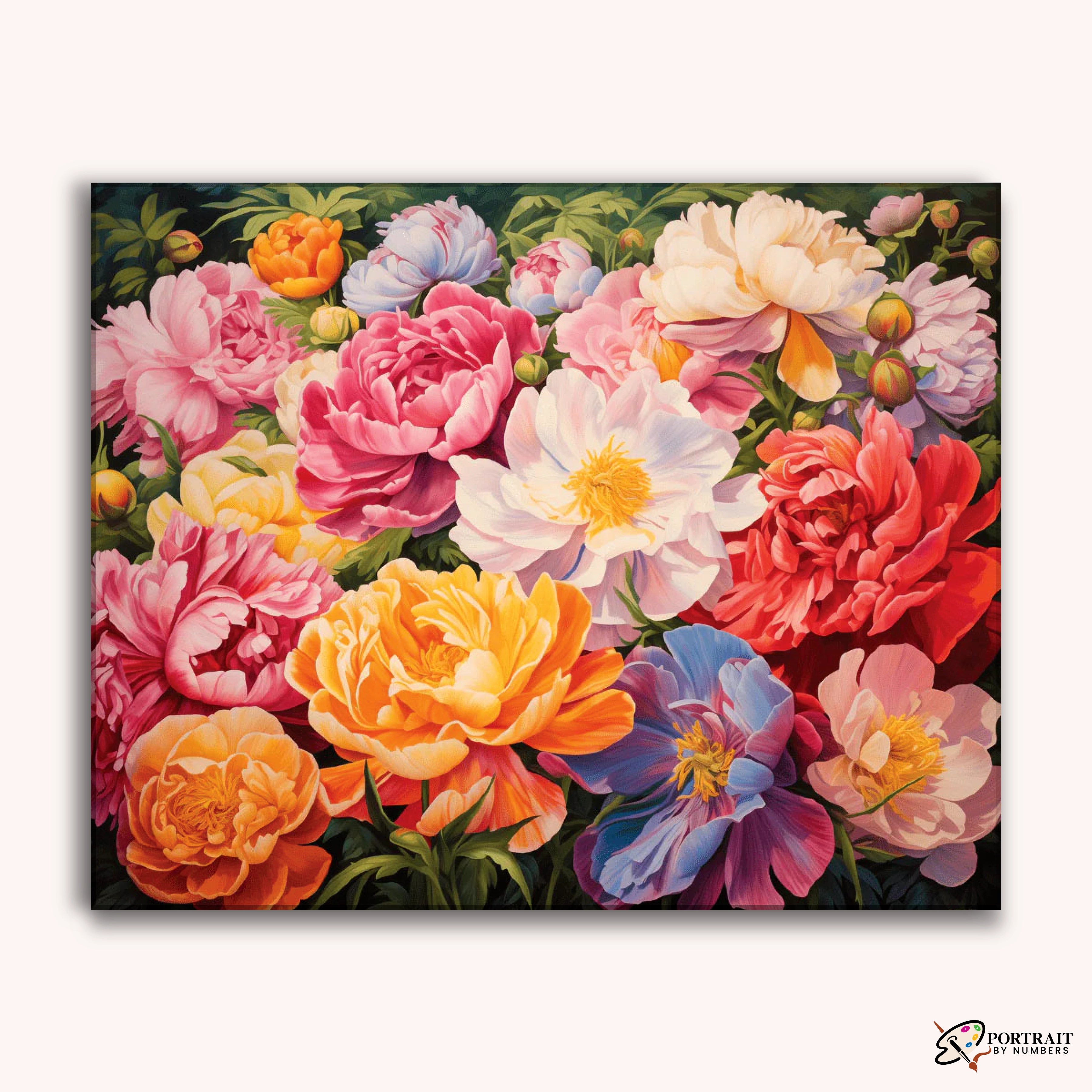 Nice Flowers -  Paint by Numbers Kit for Adults -  Portrait By Numbers