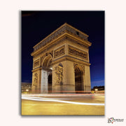 Night View Of Arc De Triomphe -  Paint by Numbers Kit for Adults -  Portrait By Numbers