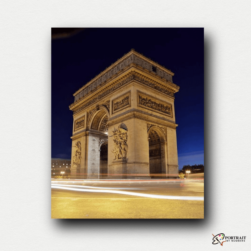 Night View Of Arc De Triomphe