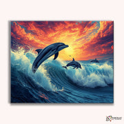 Ocean Leap -  Paint by Numbers Kit for Adults -  Portrait By Numbers