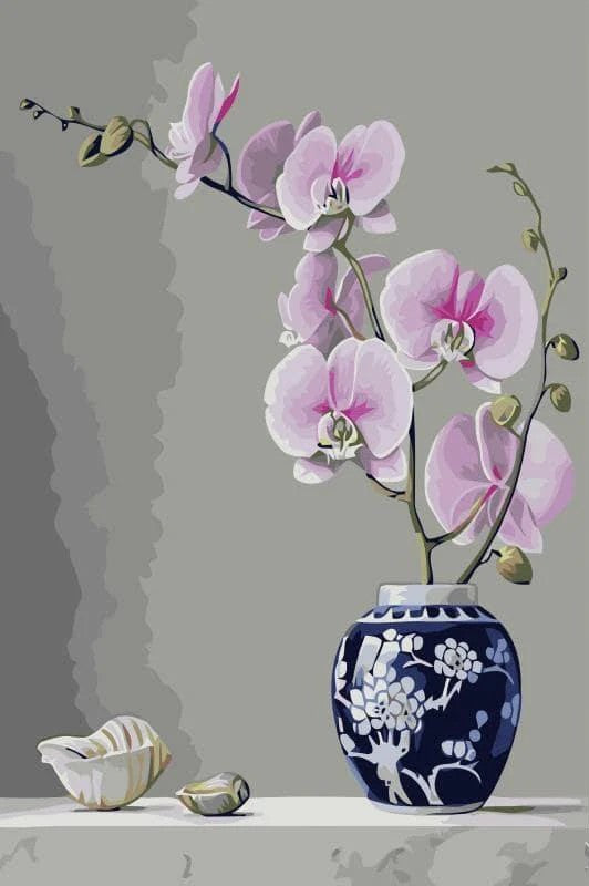 Orchid Flower In Vase