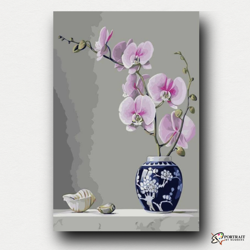 Orchid Flower In Vase