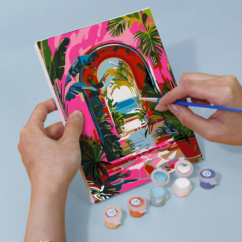 Painted Paths (Set of 6) -  Paint by numbers Kit -  Portrait By Numbers