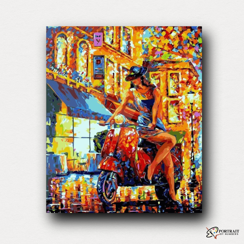 Acrylic Canvas Painting | Italian Scenery Painting | Portrait By Numbers