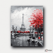 Paris River Landscape -  Paint by numbers Kit -  Portrait By Numbers