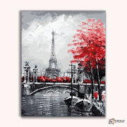 Paris River Landscape -  Paint by Numbers Kit for Adults -  Portrait By Numbers