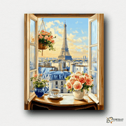 Parisian Serenity -  Paint by Numbers Kit for Adults -  Portrait By Numbers