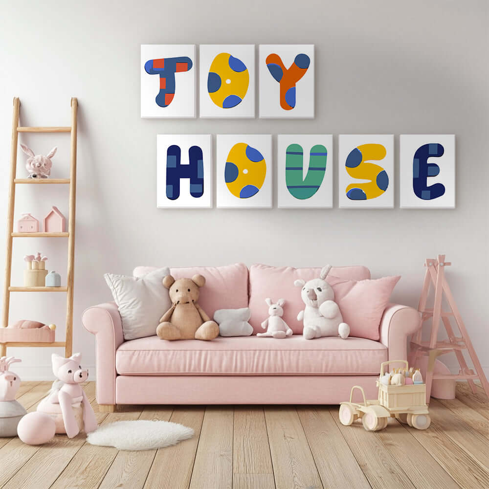 Pattern ABCs (Alphabet) -  Paint by numbers Kit -  Portrait By Numbers