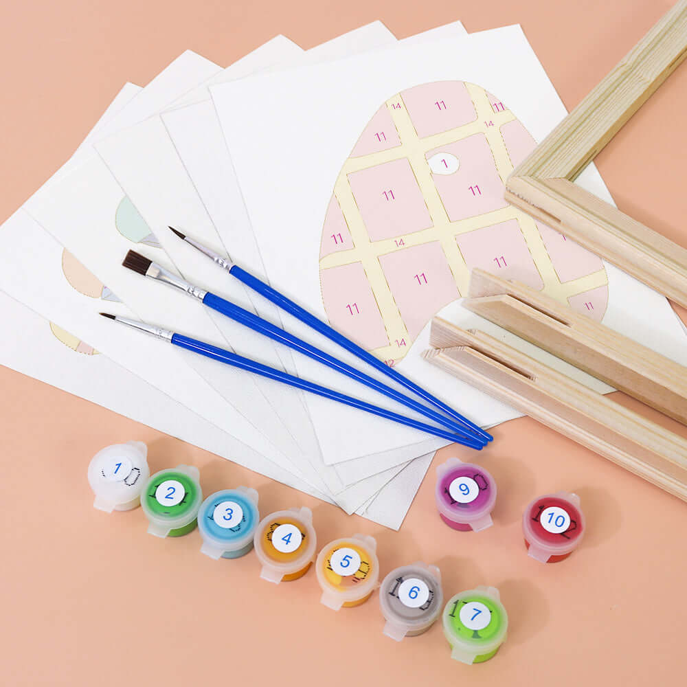 Pattern ABCs (Alphabet) -  Paint by numbers Kit -  Portrait By Numbers