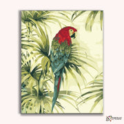 Peaceful Parrot -  Paint by Numbers Kit for Adults -  Portrait By Numbers