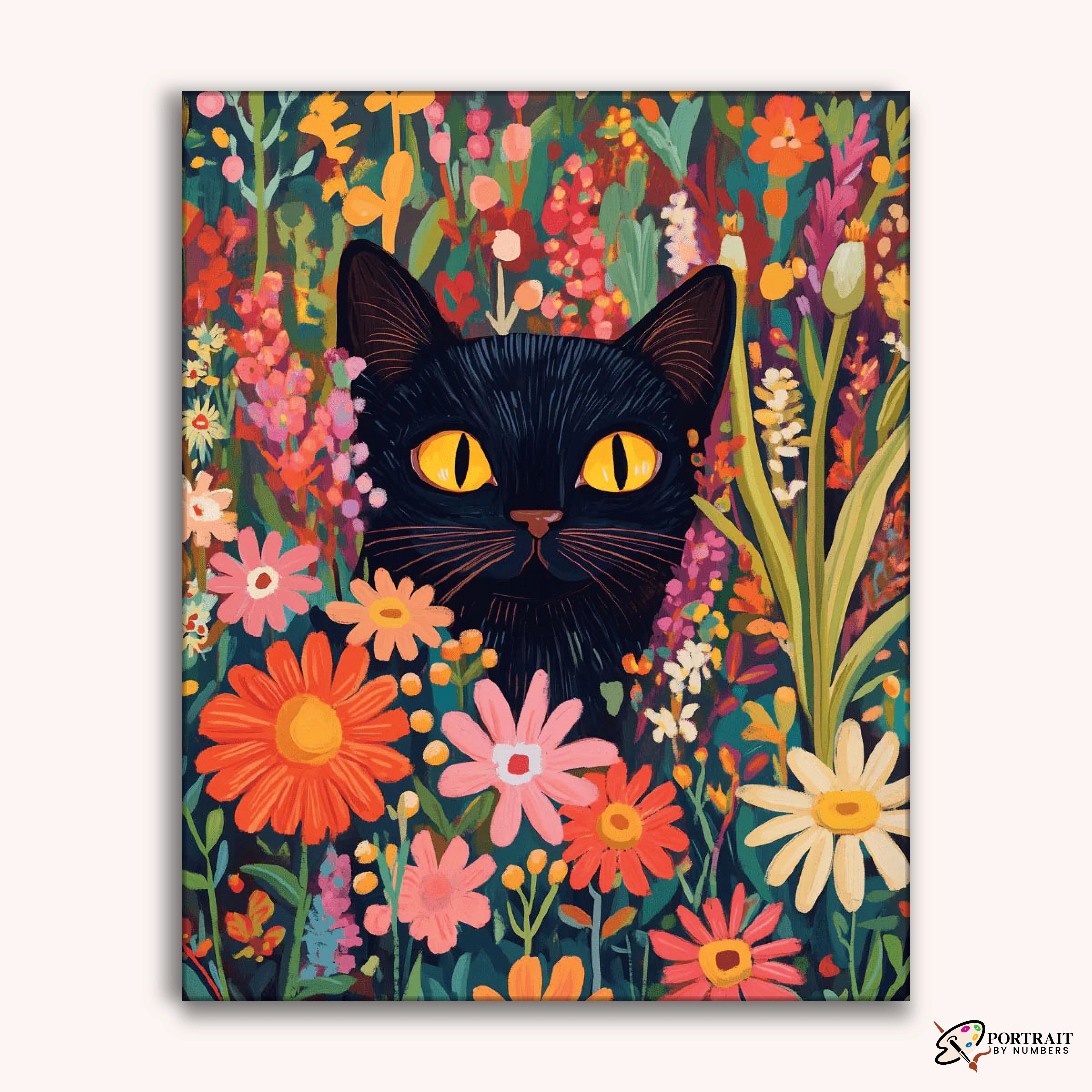 Peeking Cat -  Paint by Numbers Kit for Adults -  Portrait By Numbers