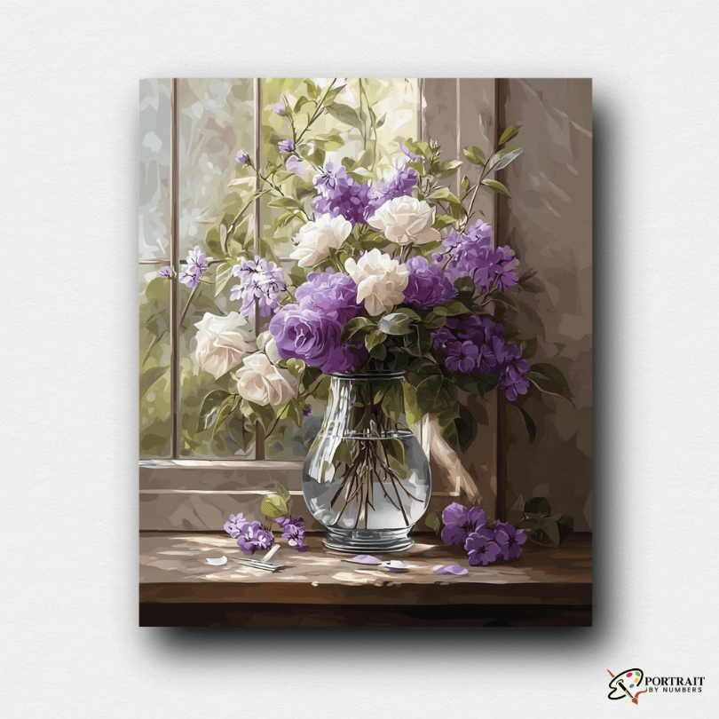 Petals in the Sunlight -  Paint by numbers Kit -  Portrait By Numbers
