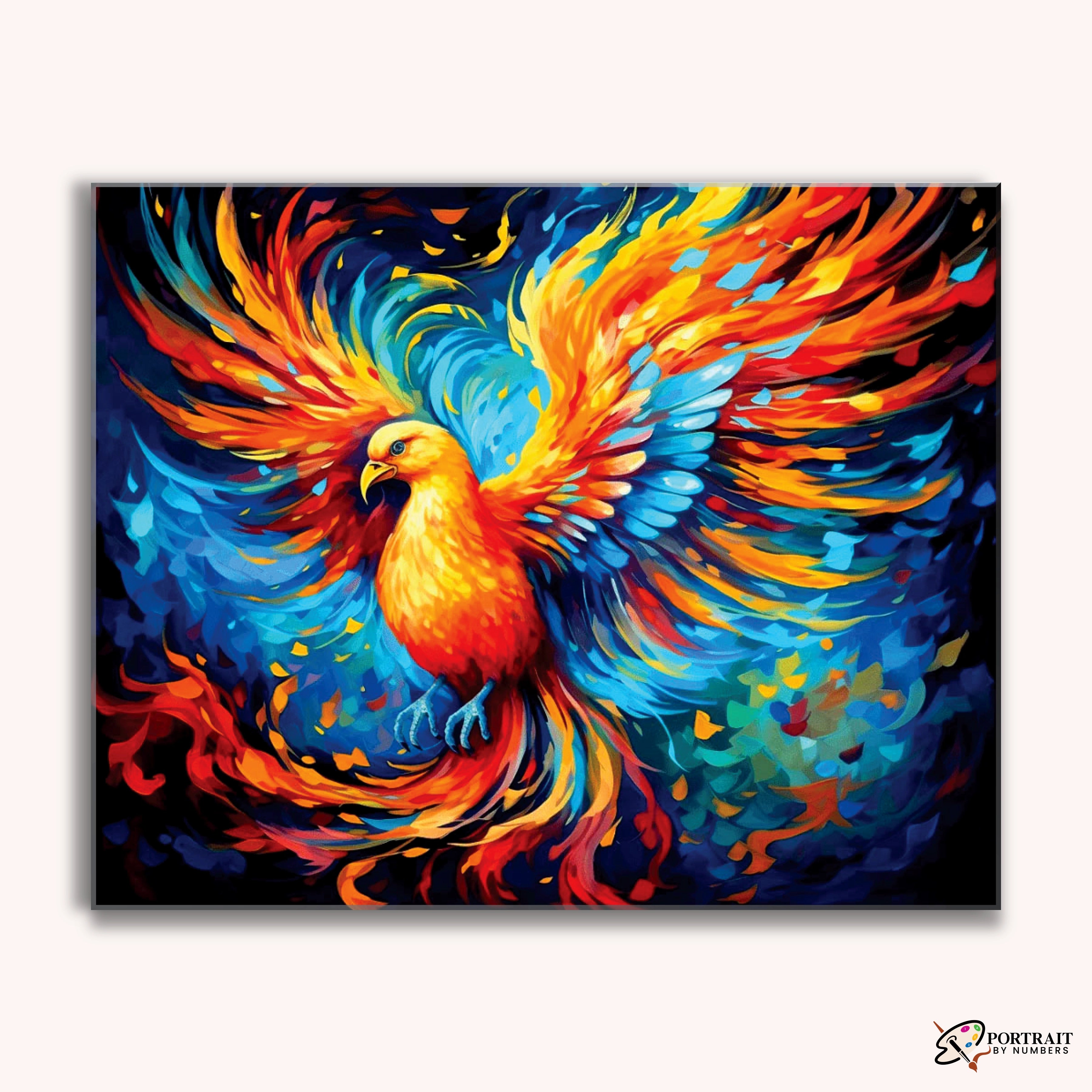 Phoenix Rebirth -  Paint by Numbers Kit for Adults -  Portrait By Numbers