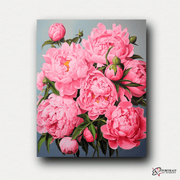 Pink Peony Perfection -  Paint by Numbers Kit for Adults -  Portrait By Numbers