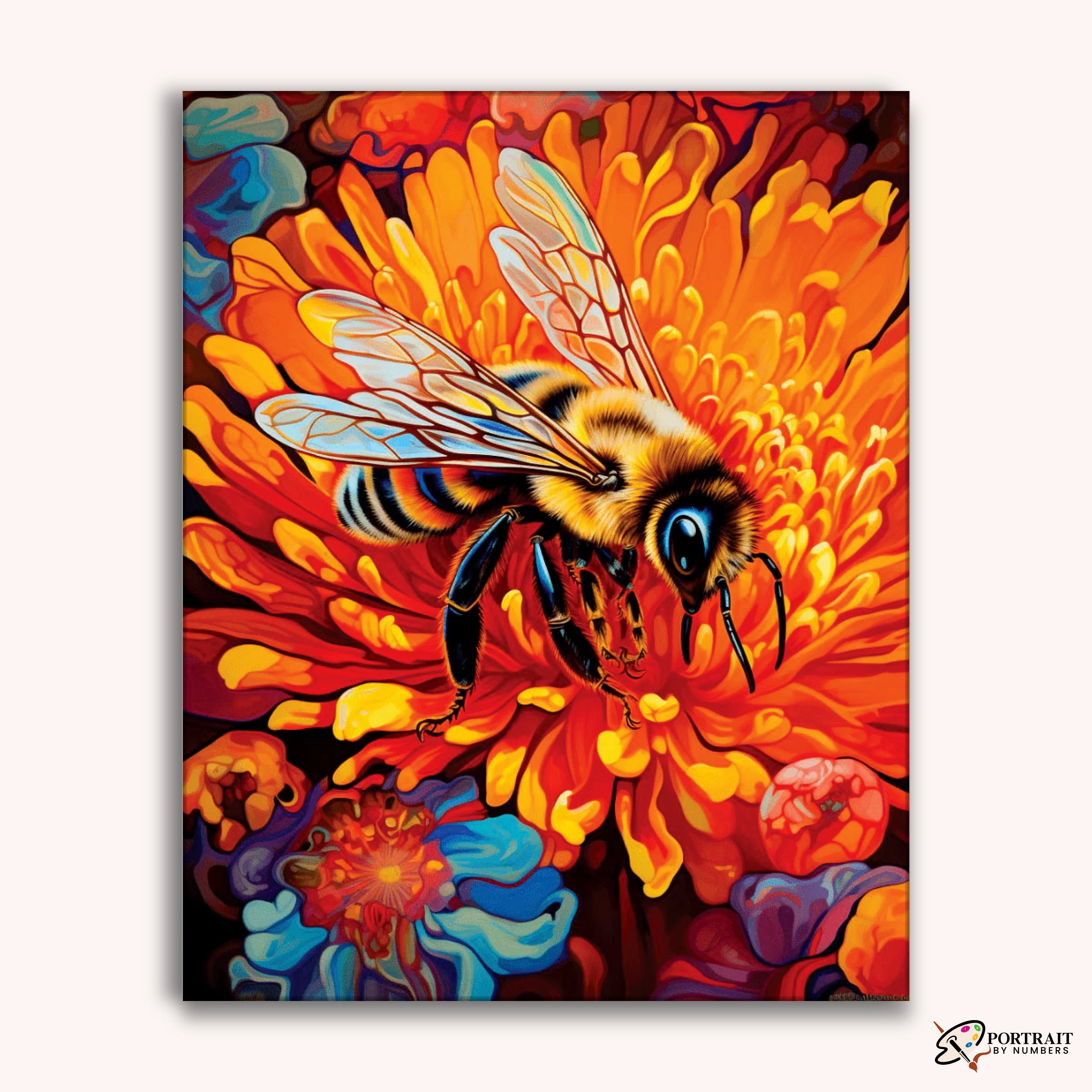 Pollinator's Paradise -  Paint by Numbers Kit for Adults -  Portrait By Numbers