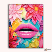 Pop Art Lips -  Paint by Numbers Kit for Adults -  Portrait By Numbers