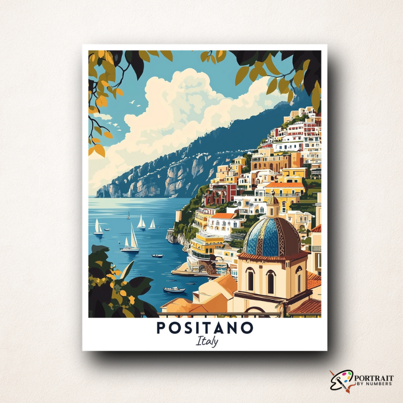 Positano Travel Poster