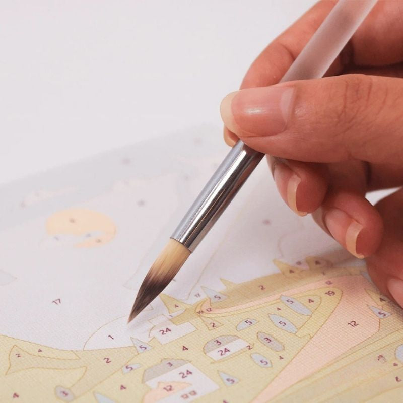Precision Point Brushes -  Paint by Numbers Kit for Adults -  Portrait By Numbers