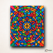 Prism Lotus (Mandala) -  Paint by numbers Kit -  Portrait By Numbers