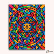 Prism Lotus (Mandala) -  Paint by Numbers Kit for Adults -  Portrait By Numbers