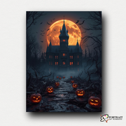 Pumpkin Path Manor -  Paint by numbers -  Portrait By Numbers