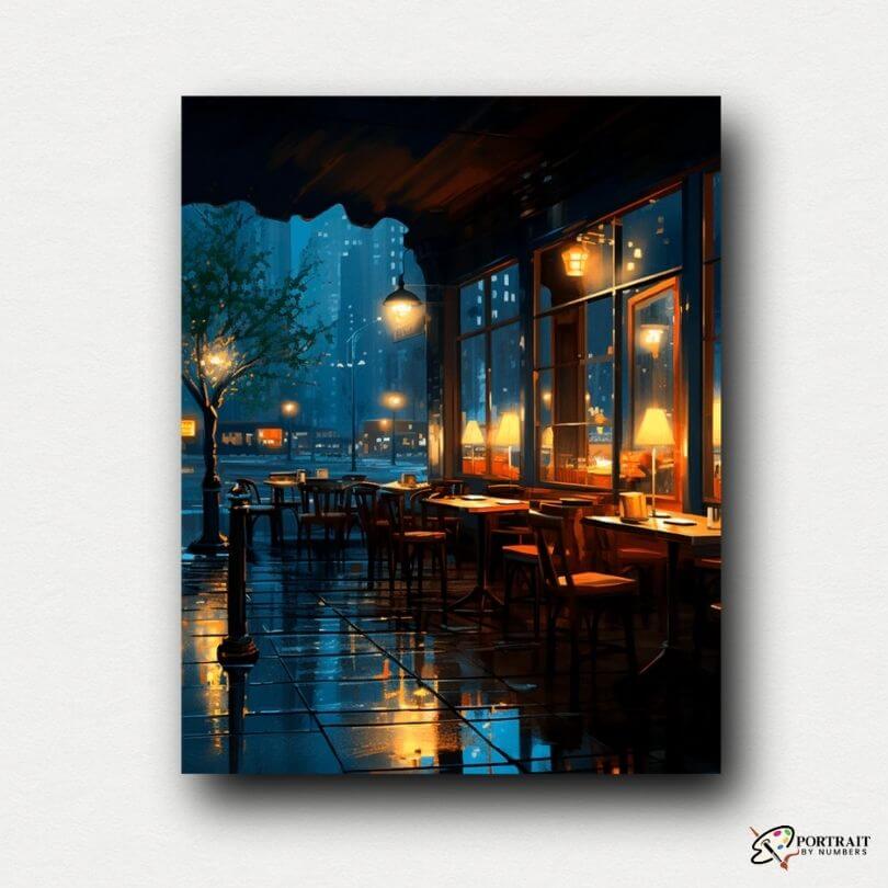 Quiet Urban Evening -  Paint by numbers -  Portrait By Numbers