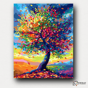 Radiant Tree -  Paint by Numbers Kit for Adults -  Portrait By Numbers