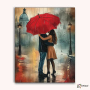 Rainy Embrace -  Paint by Numbers Kit for Adults -  Portrait By Numbers