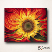 Red Sunflower -  Paint by Numbers Kit for Adults -  Portrait By Numbers