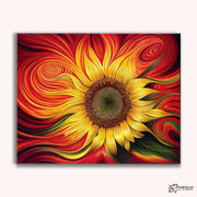 Red Sunflower -  Paint by Numbers Kit for Adults -  Portrait By Numbers
