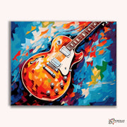 Resting Guitar -  Paint by Numbers Kit for Adults -  Portrait By Numbers