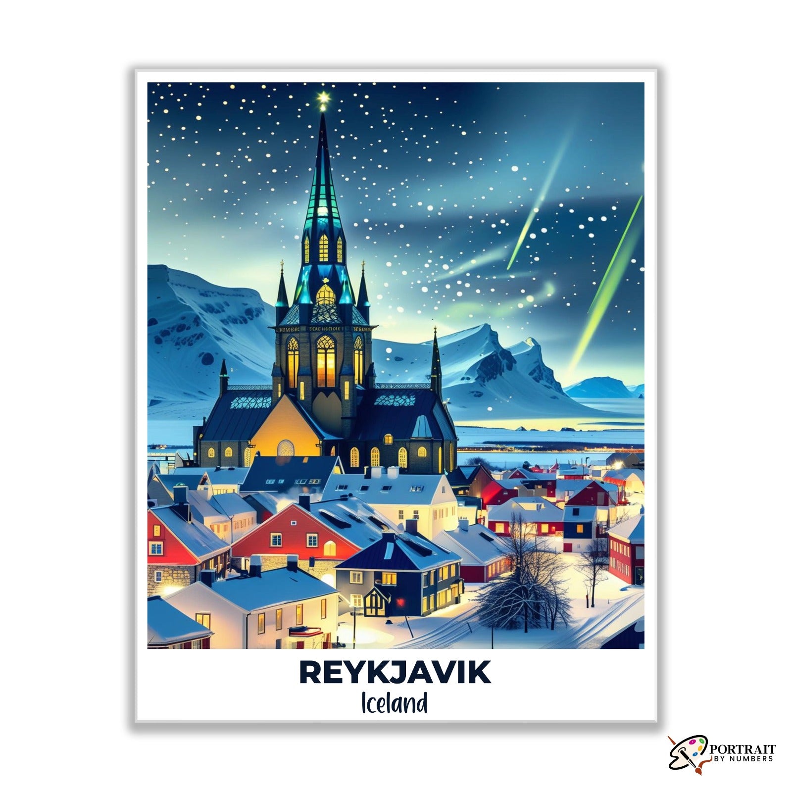 Reykjavik Travel Poster