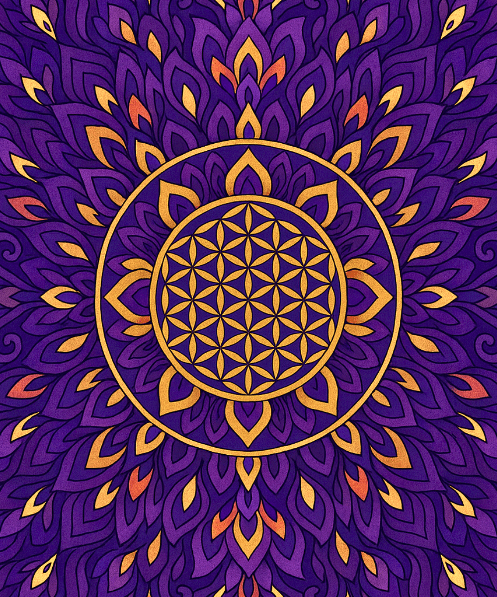 Royal Bloom (Mandala) -  Paint by numbers Kit -  Portrait By Numbers