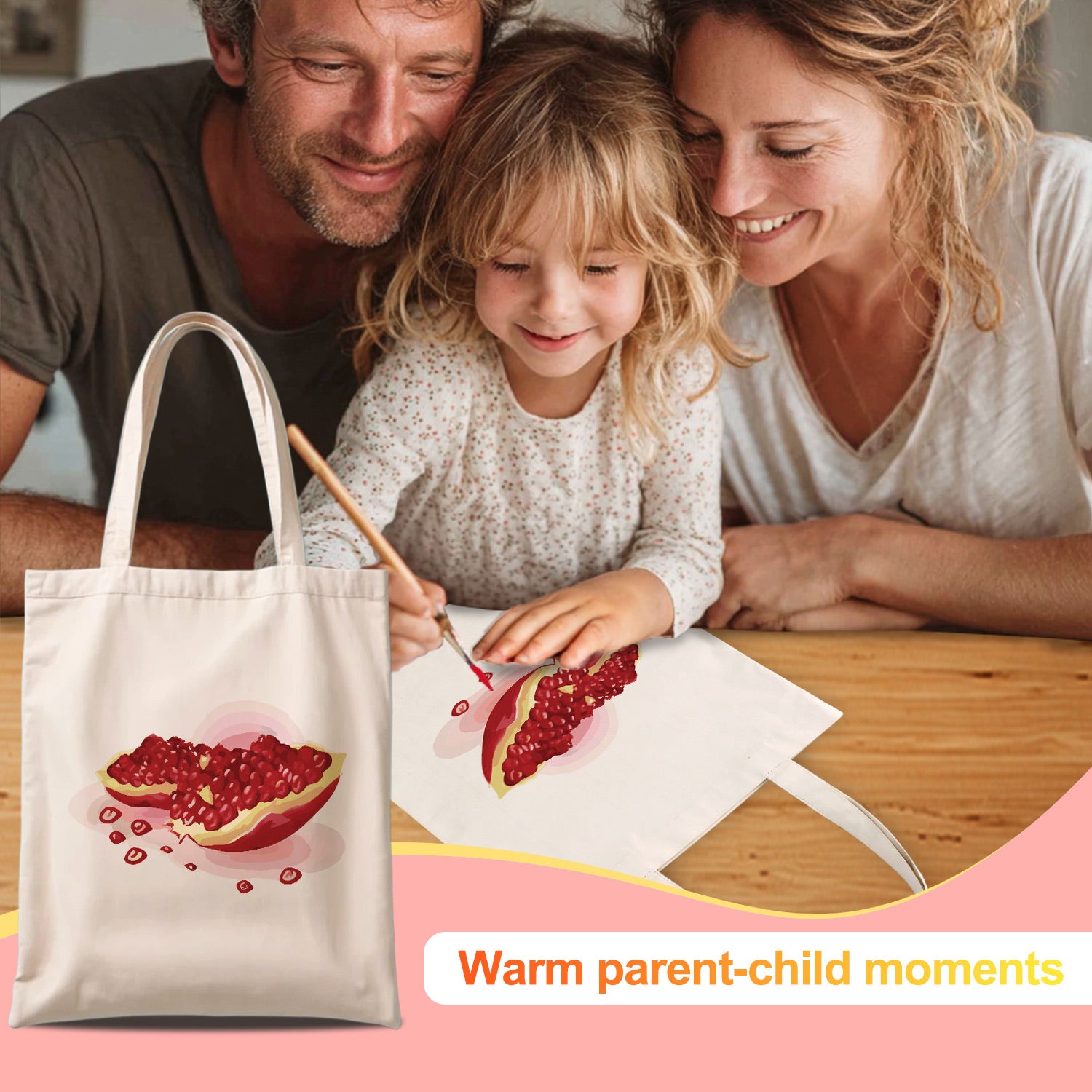 Ruby Pomegranate Bag -  Paint by Numbers Kit for Adults -  Portrait By Numbers