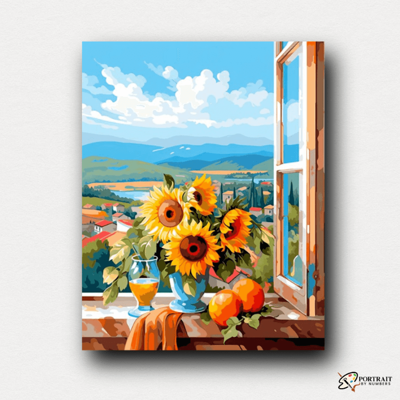 Rural Golden Hour -  Paint by numbers -  Portrait By Numbers