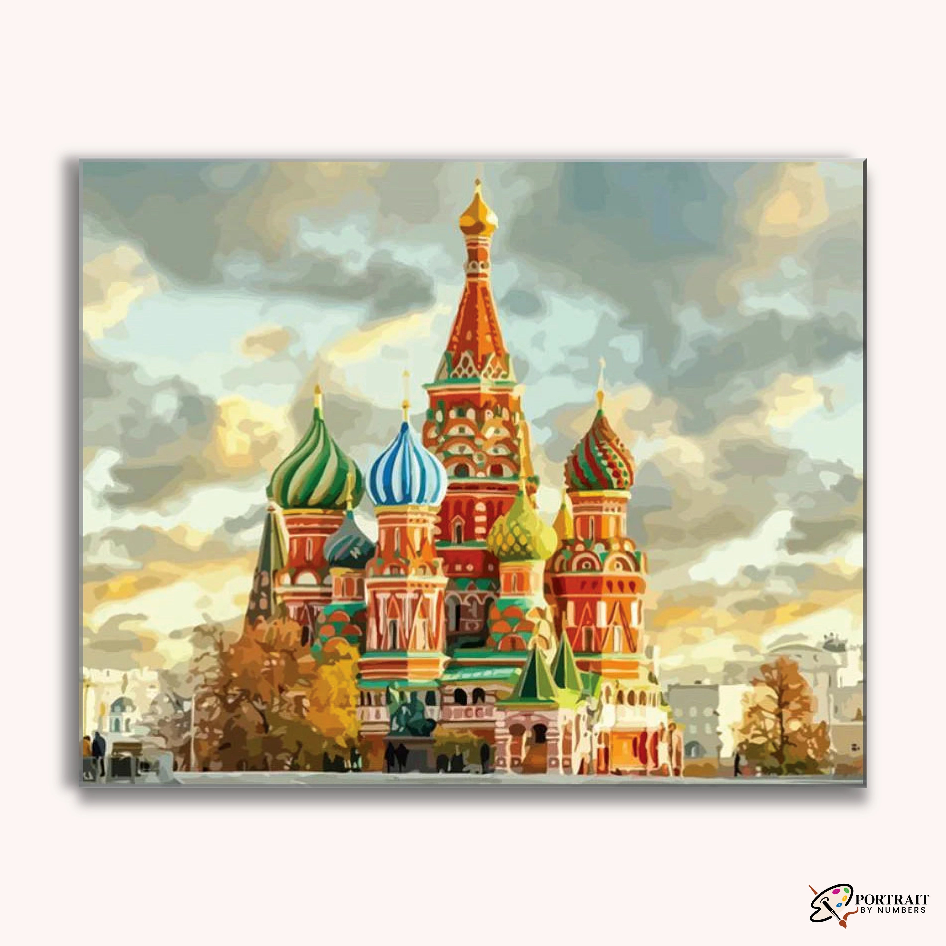 Saint Basil's Church -  Paint by Numbers Kit for Adults -  Portrait By Numbers