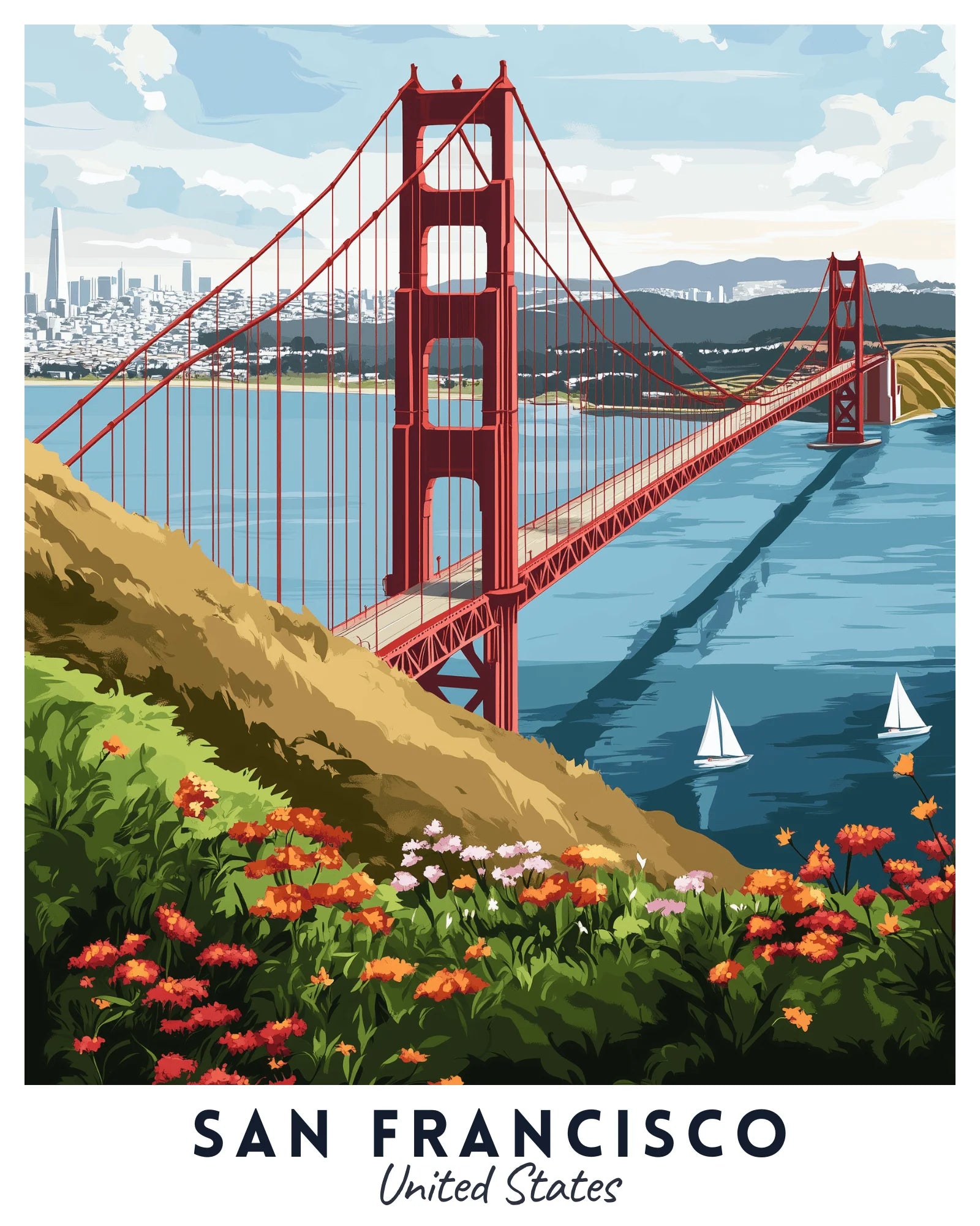 San Francisco Travel Poster