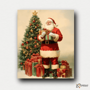 Santa’s Gift of Joy -  Paint by numbers Kit -  Portrait By Numbers