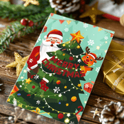 Santa’s Greetings (Set of 6) -  Paint by numbers Kit -  Portrait By Numbers