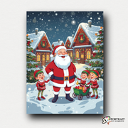 Santa’s Village -  Paint by Numbers Kit for Adults -  Portrait By Numbers