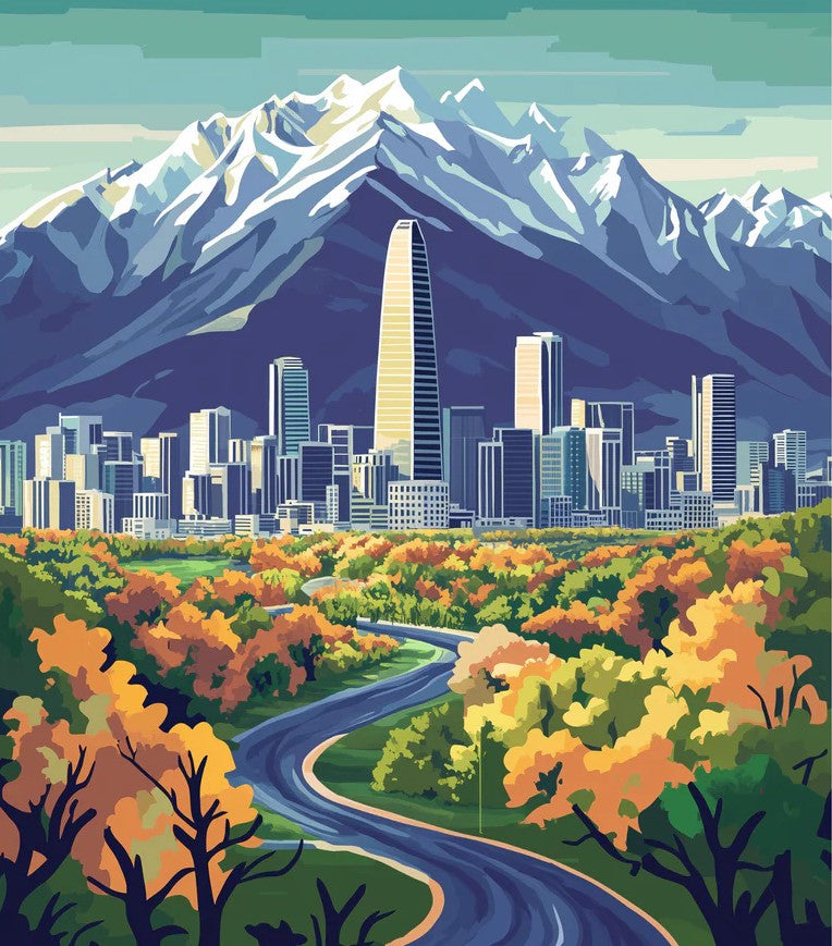 Santiago - Travel Poster