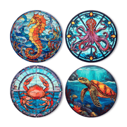 Sea Life (Set of 4) -  Paint by numbers Kit -  Portrait By Numbers