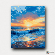 Seaside Dusk -  Paint by Numbers Kit for Adults -  Portrait By Numbers