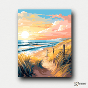 Seaside Stroll -  Paint by Numbers Kit for Adults -  Portrait By Numbers