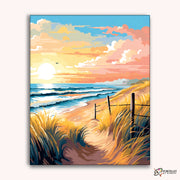 Seaside Stroll -  Paint by Numbers Kit for Adults -  Portrait By Numbers
