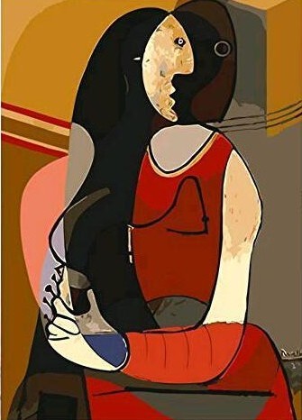 Seated Woman - Pablo Picasso -  Paint by numbers -  Portrait By Numbers