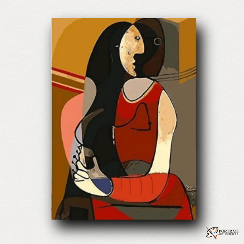 Seated Woman - Pablo Picasso -  Paint by numbers -  Portrait By Numbers