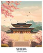 Seoul - Travel Poster -  Paint by Numbers Kit for Adults -  Portrait By Numbers